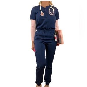 NWT - one scrub jumpsuit size large